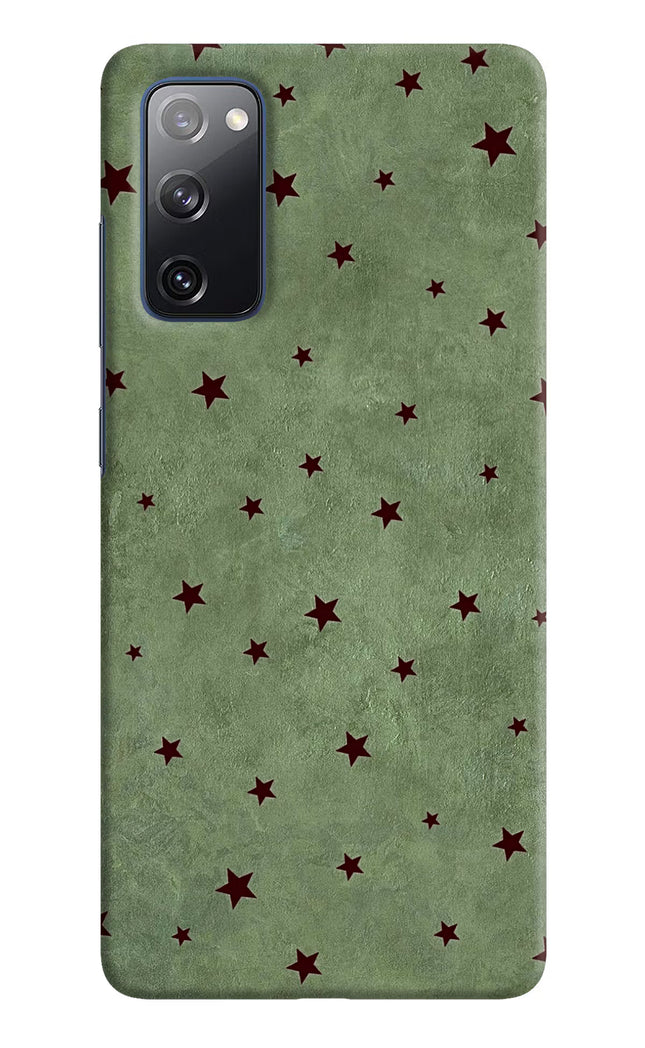 Green Stars Samsung S20 FE Hard Case Back Cover by Casekaro