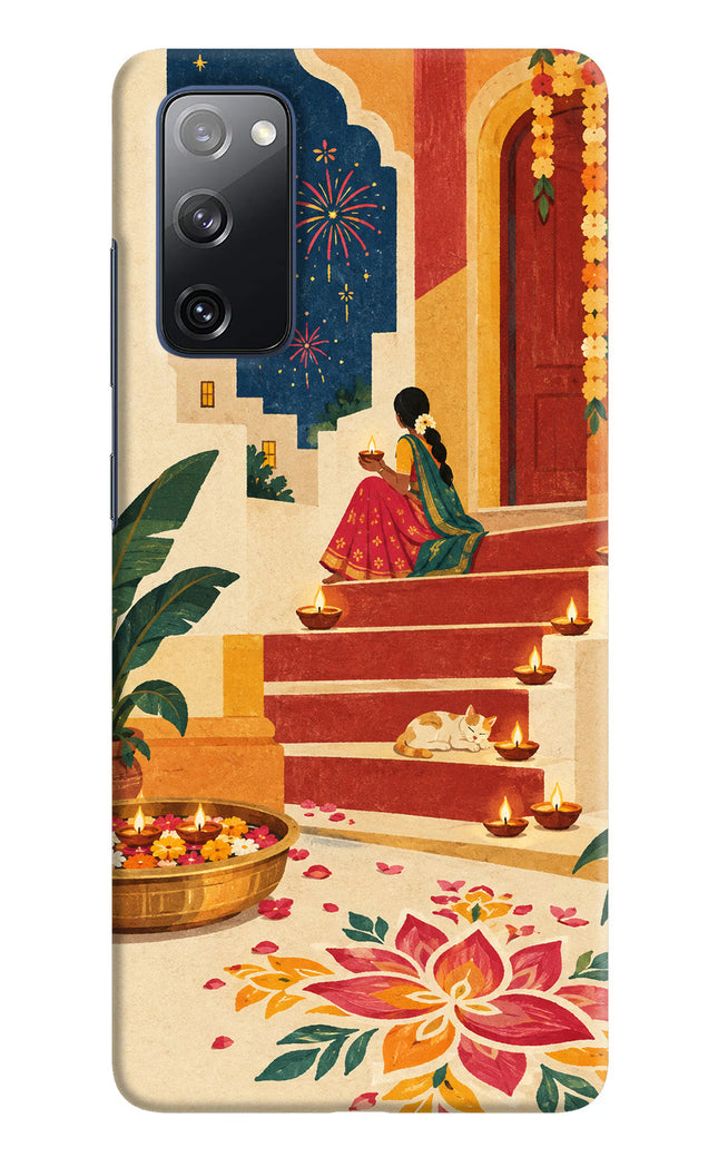 Diwali Rangoli Samsung S20 FE Hard Case Back Cover by Casekaro