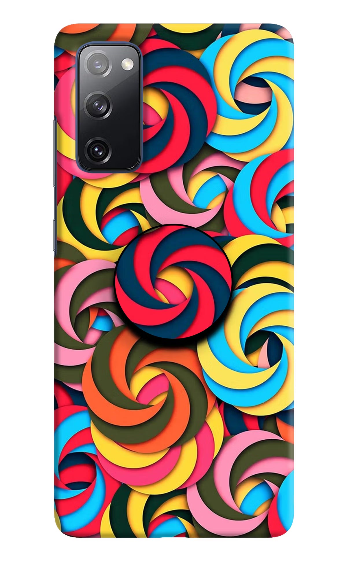 Spiral Pattern Samsung S20 FE Pop Case by Casekaro