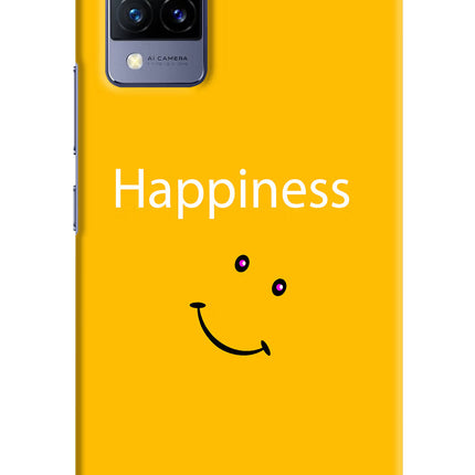Happiness With Smiley Vivo V21 Hard Case Back Cover by Casekaro