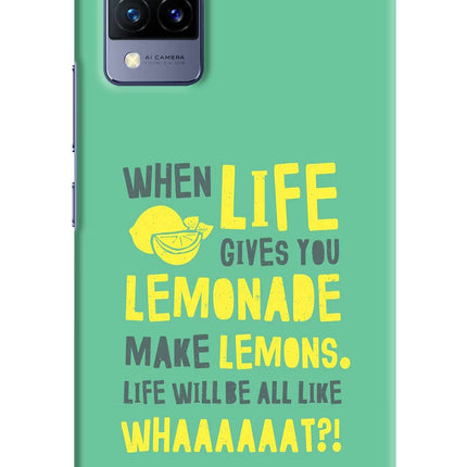 Quote Vivo V21 Hard Case Back Cover by Casekaro