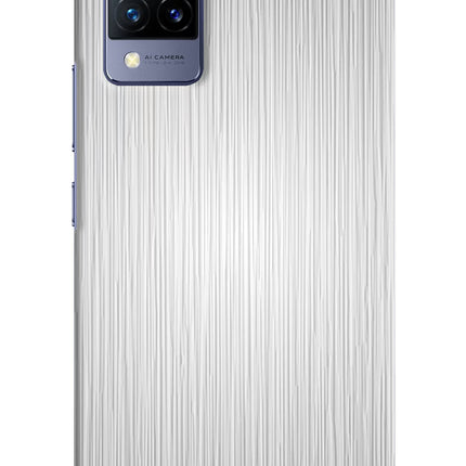 Wooden Grey Texture Vivo V21 Hard Case Back Cover by Casekaro