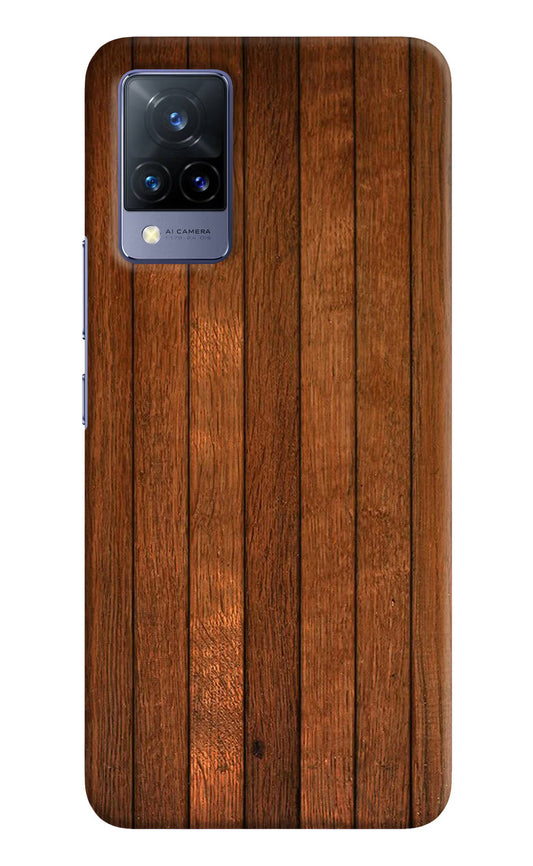 Wooden Artwork Bands Vivo V21 Hard Case Back Cover by Casekaro