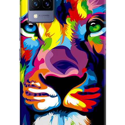 Lion Vivo V21 Hard Case Back Cover by Casekaro