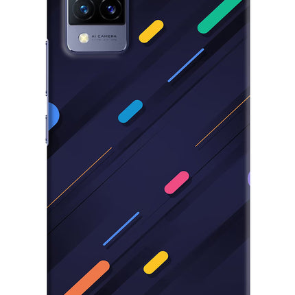 Abstract Design Vivo V21 Hard Case Back Cover by Casekaro