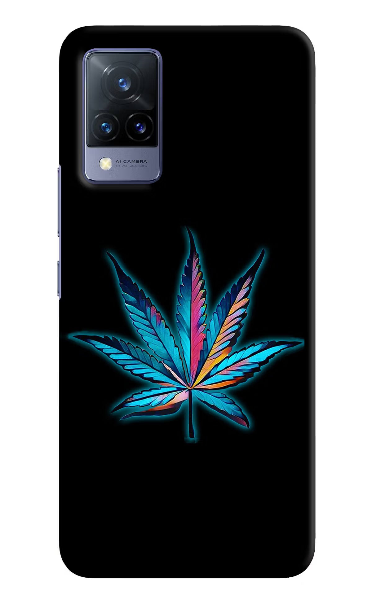 Weed Vivo V21 Hard Case Back Cover by Casekaro