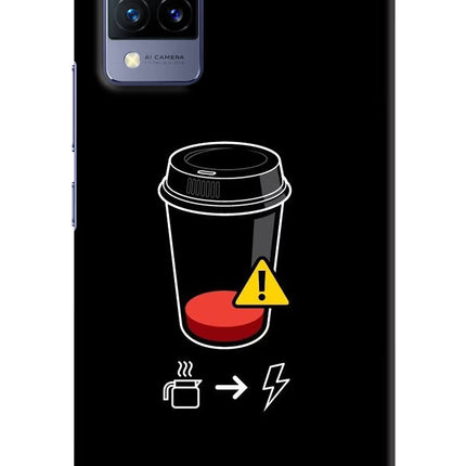Coffee Vivo V21 Hard Case Back Cover by Casekaro