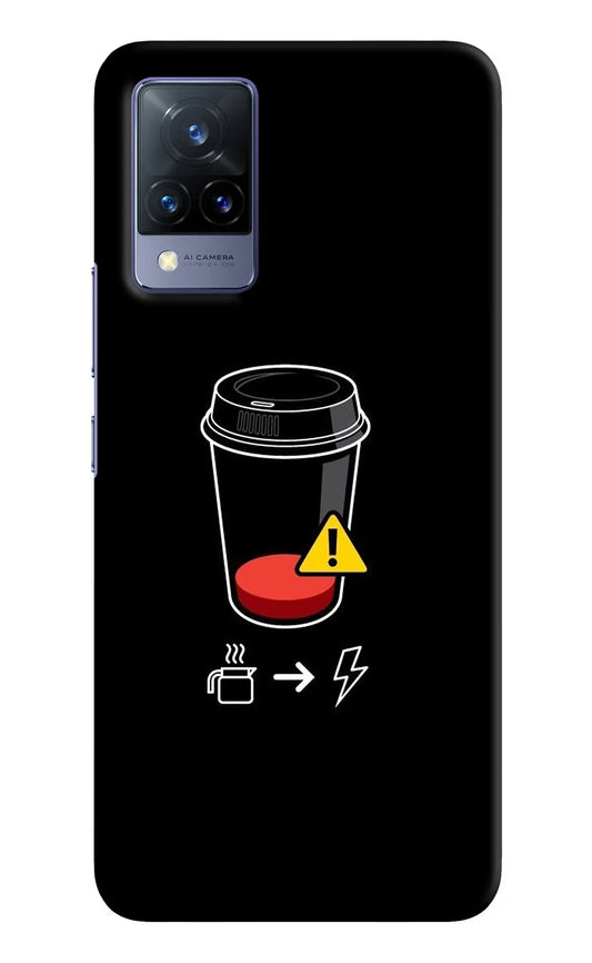 Coffee Vivo V21 Hard Case Back Cover by Casekaro