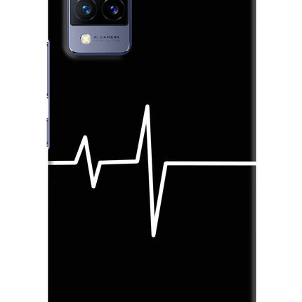 Heart Beats Vivo V21 Hard Case Back Cover by Casekaro