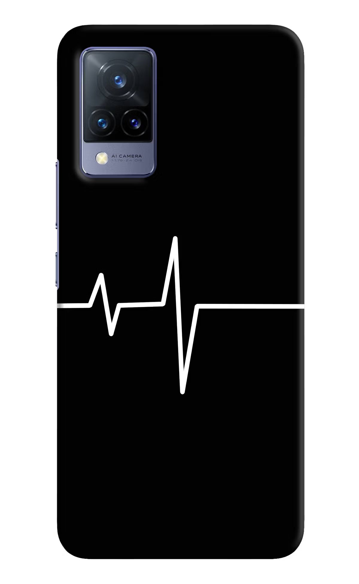 Heart Beats Vivo V21 Hard Case Back Cover by Casekaro