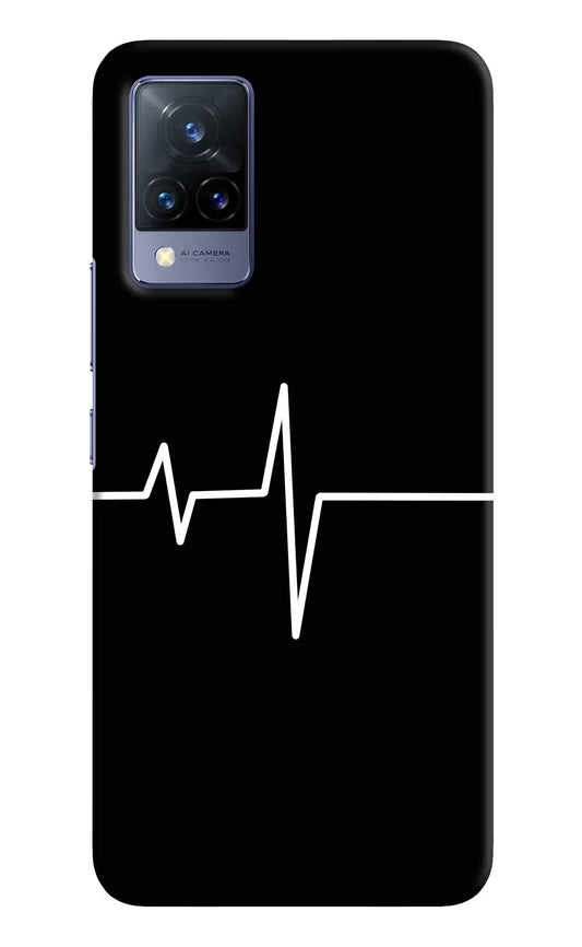 Heart Beats Vivo V21 Hard Case Back Cover by Casekaro