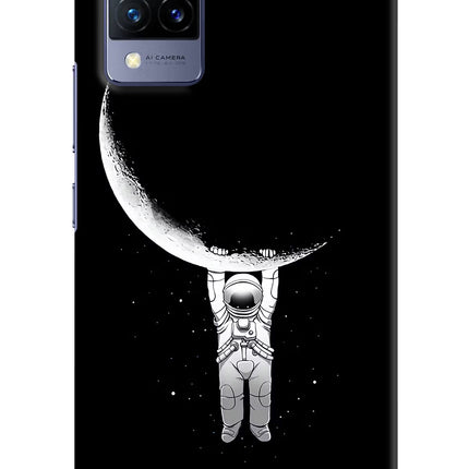 Moon Space Vivo V21 Hard Case Back Cover by Casekaro
