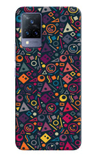 Geometric Abstract Vivo V21 Hard Case Back Cover by Casekaro