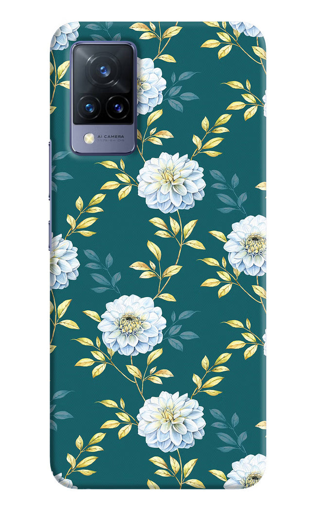 Flowers Vivo V21 Hard Case Back Cover by Casekaro