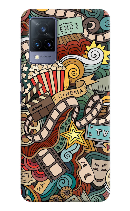 Cinema Abstract Vivo V21 Hard Case Back Cover by Casekaro