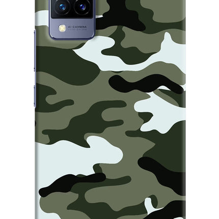 Camouflage Vivo V21 Hard Case Back Cover by Casekaro