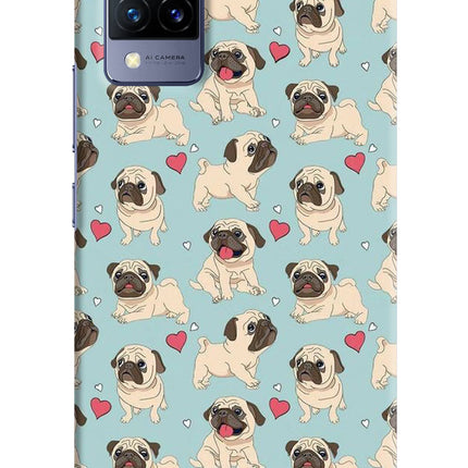 Pug Dog Vivo V21 Hard Case Back Cover by Casekaro