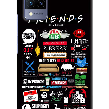 FRIENDS Vivo V21 Hard Case Back Cover by Casekaro