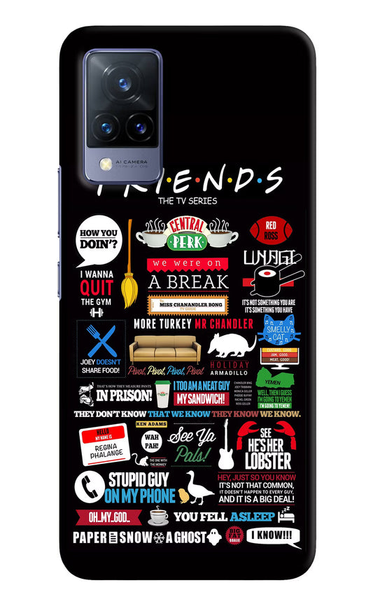 FRIENDS Vivo V21 Hard Case Back Cover by Casekaro