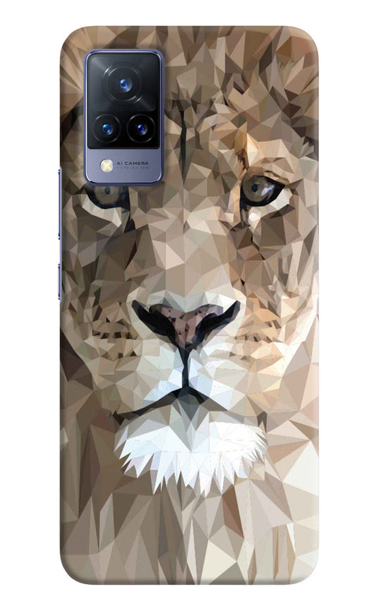 Lion Art Vivo V21 Hard Case Back Cover by Casekaro