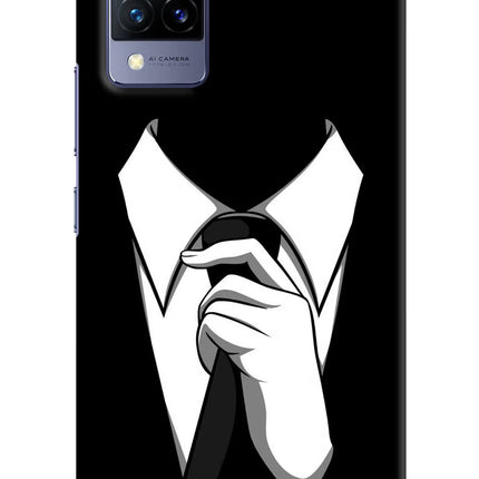Black Tie Vivo V21 Hard Case Back Cover by Casekaro