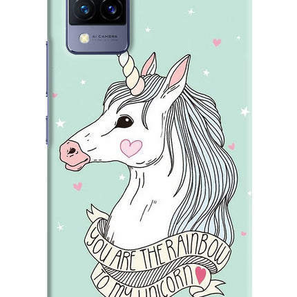 Unicorn Wallpaper Vivo V21 Hard Case Back Cover by Casekaro