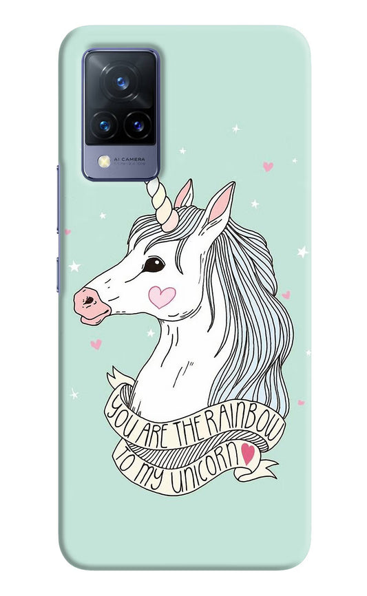 Unicorn Wallpaper Vivo V21 Hard Case Back Cover by Casekaro