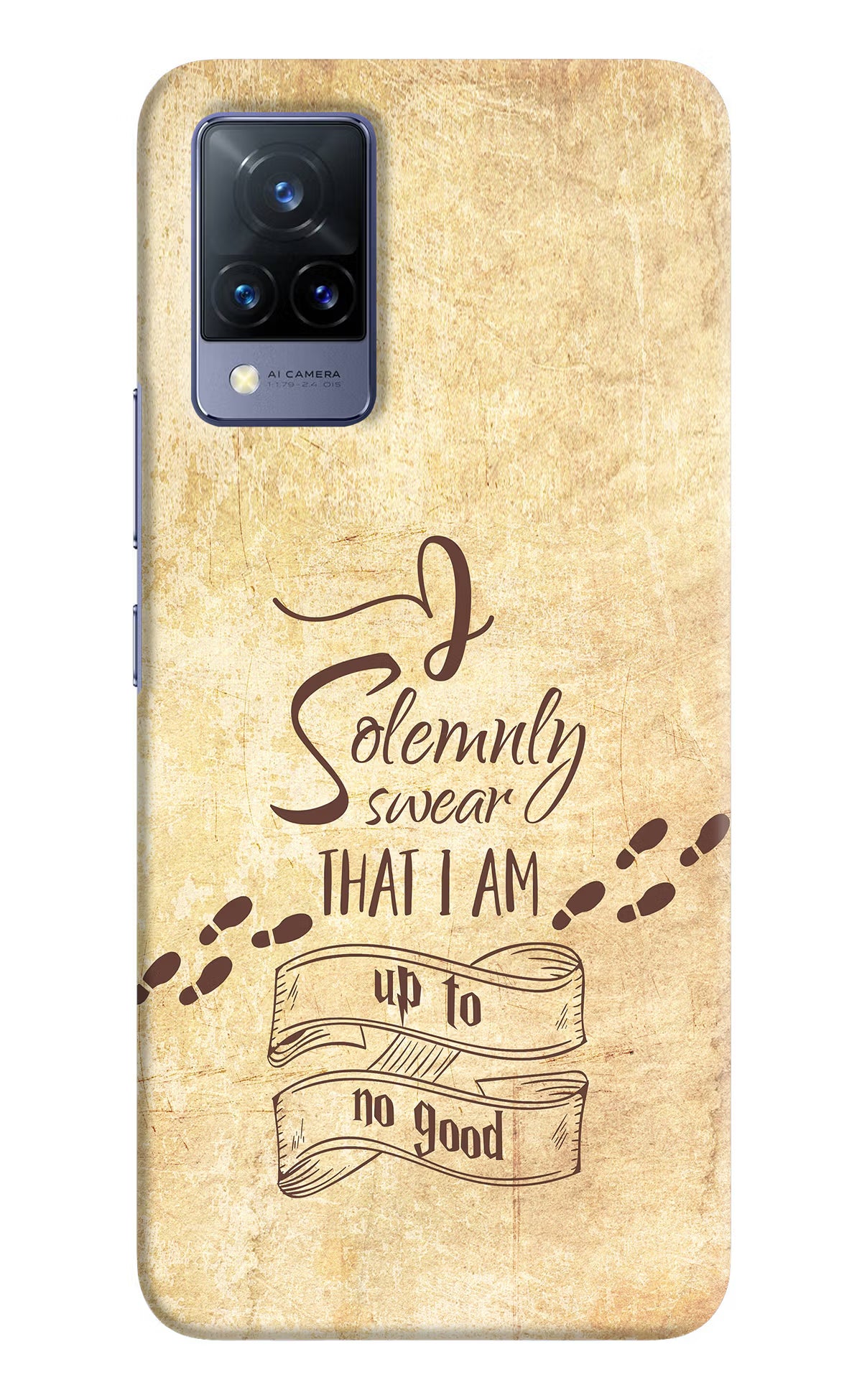 I Solemnly swear that i up to no good Vivo V21 Hard Case Back Cover by Casekaro