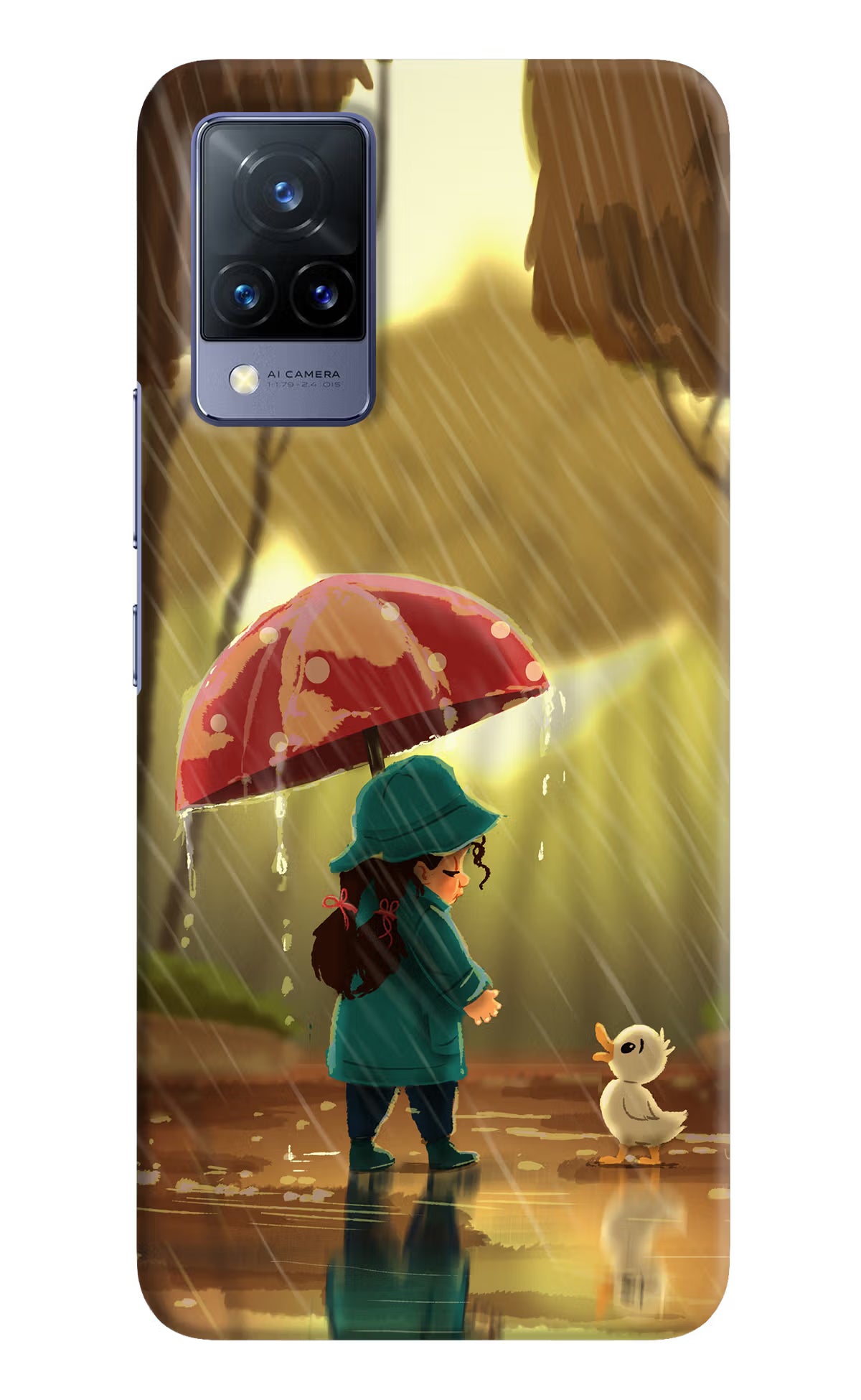 Rainy Day Vivo V21 Hard Case Back Cover by Casekaro