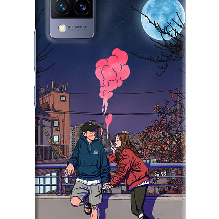 Chilling Couple Vivo V21 Hard Case Back Cover by Casekaro