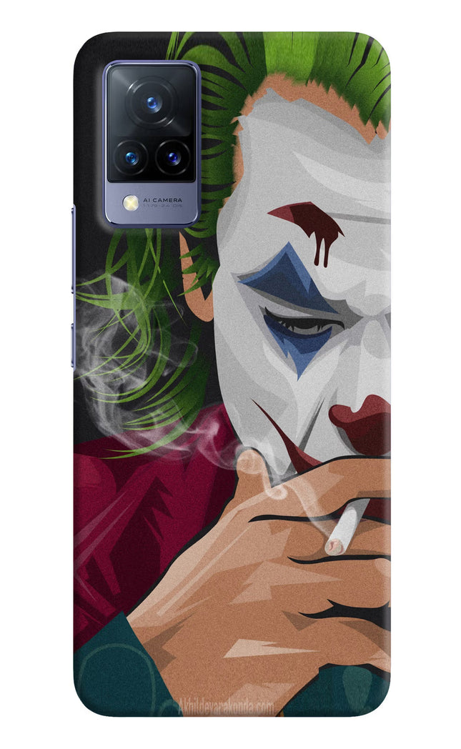 Joker Smoking Vivo V21 Hard Case Back Cover by Casekaro