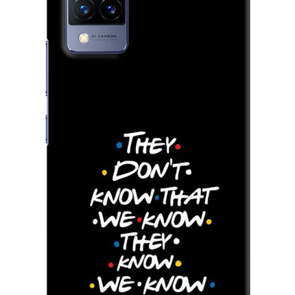 FRIENDS Dialogue Vivo V21 Hard Case Back Cover by Casekaro