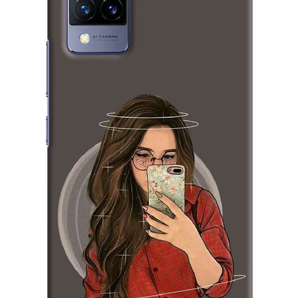 Selfie Queen Vivo V21 Hard Case Back Cover by Casekaro