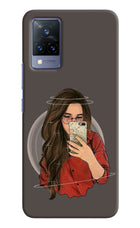 Selfie Queen Vivo V21 Hard Case Back Cover by Casekaro