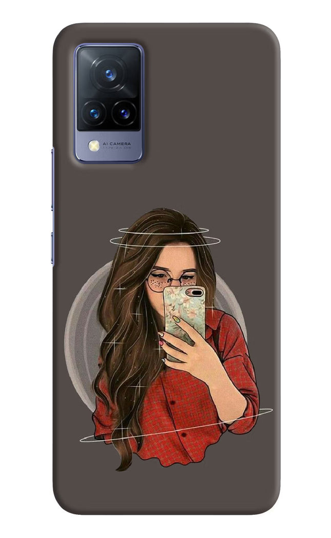 Selfie Queen Vivo V21 Hard Case Back Cover by Casekaro