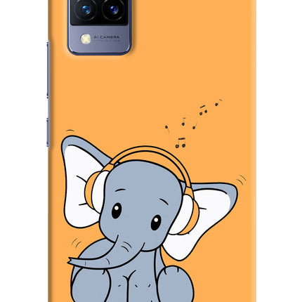 High On Music Vivo V21 Hard Case Back Cover by Casekaro