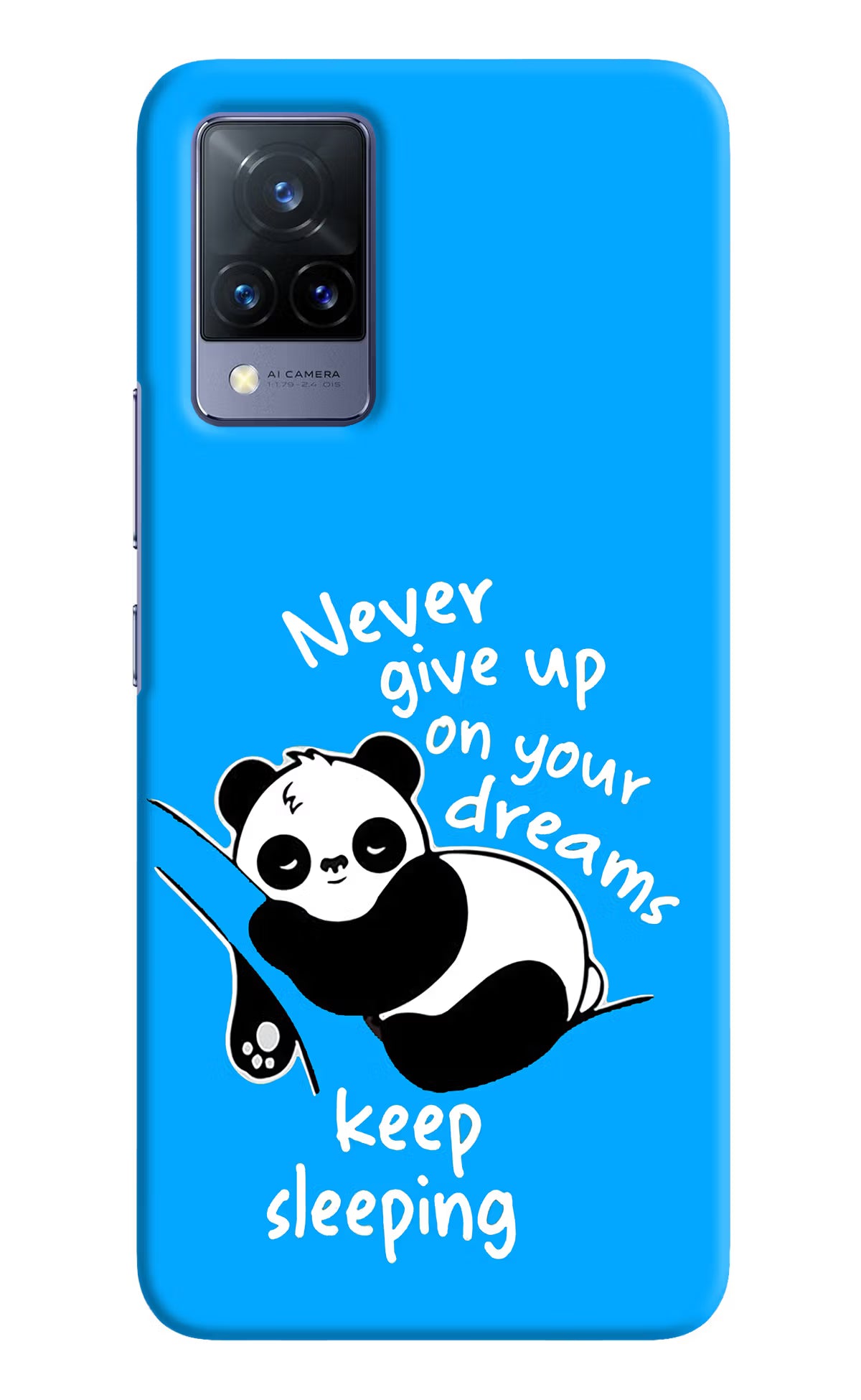 Keep Sleeping Vivo V21 Hard Case Back Cover by Casekaro