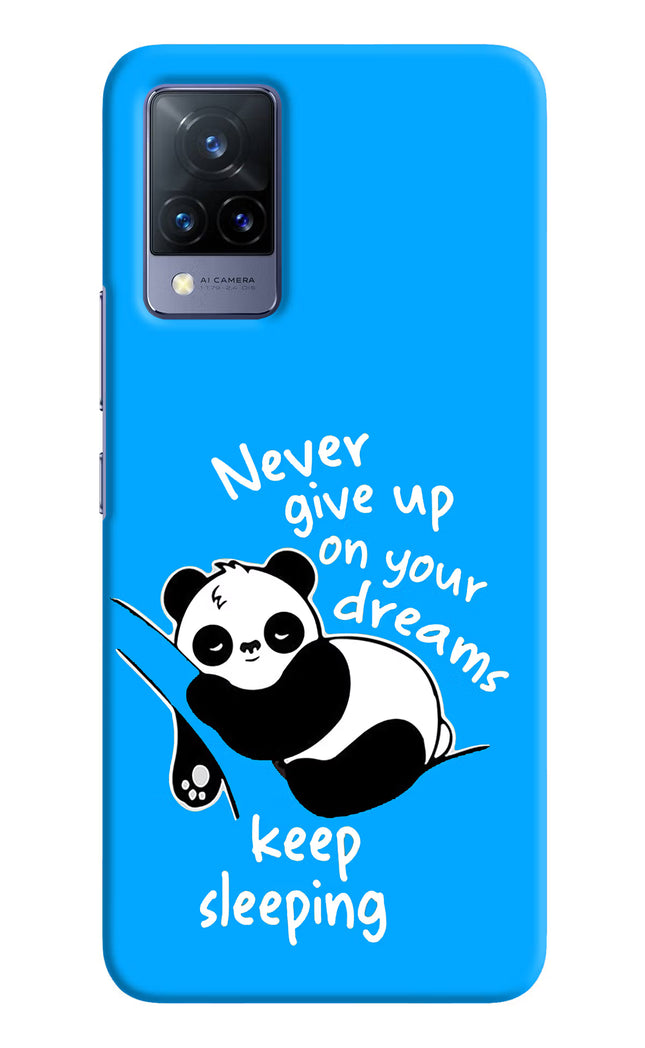 Keep Sleeping Vivo V21 Hard Case Back Cover by Casekaro