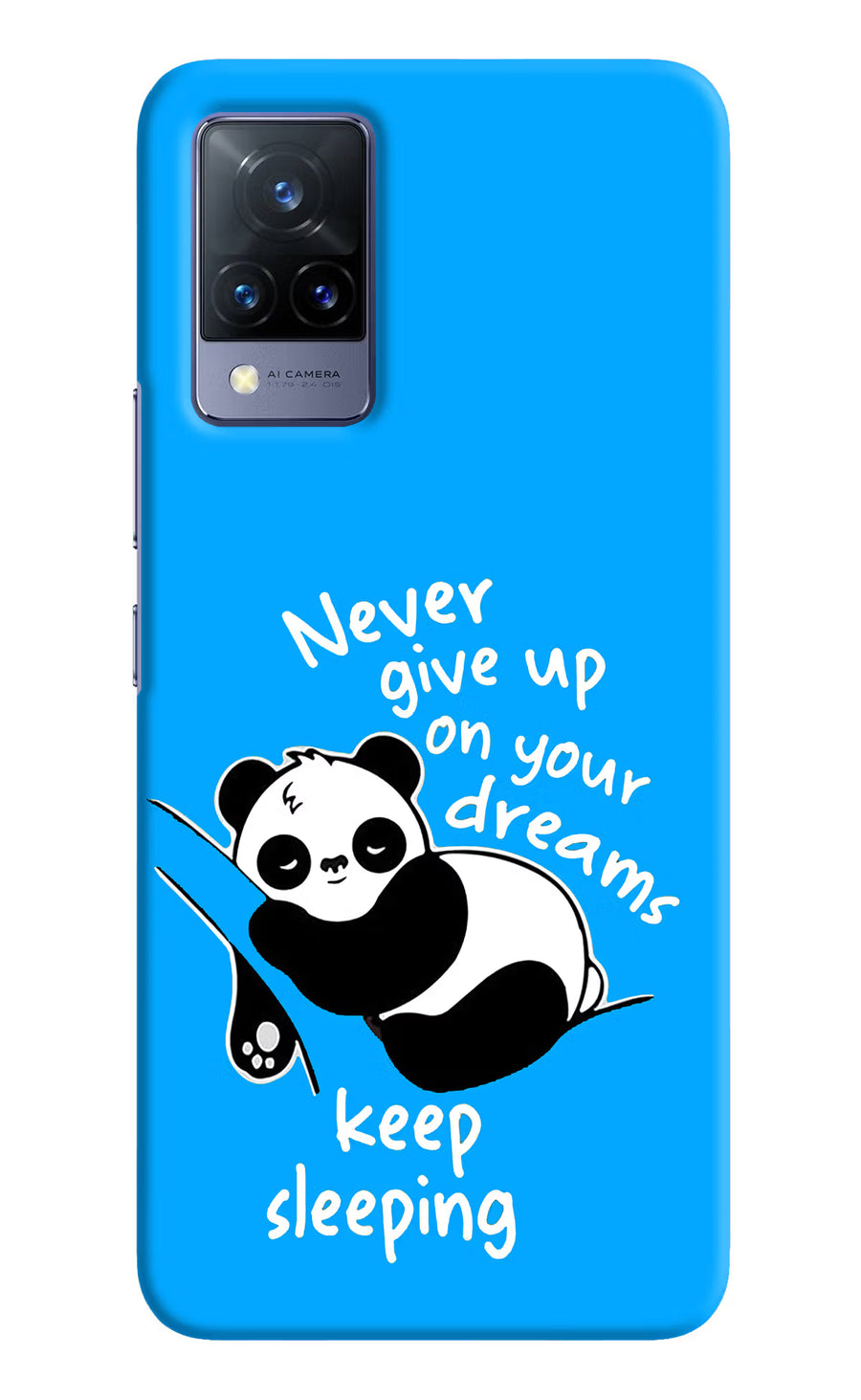 Keep Sleeping Vivo V21 Back Cover, Hard case