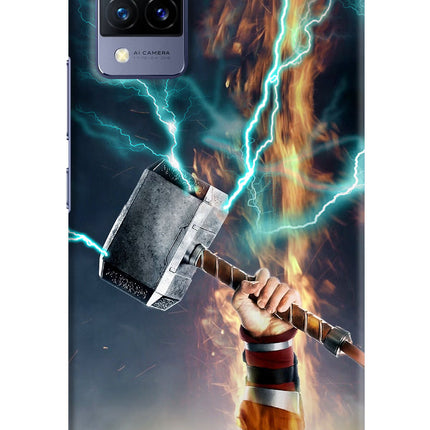 Thor Hammer Mjolnir Vivo V21 Hard Case Back Cover by Casekaro