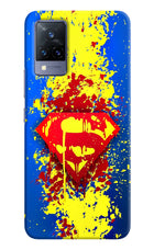 Superman logo Vivo V21 Hard Case Back Cover by Casekaro