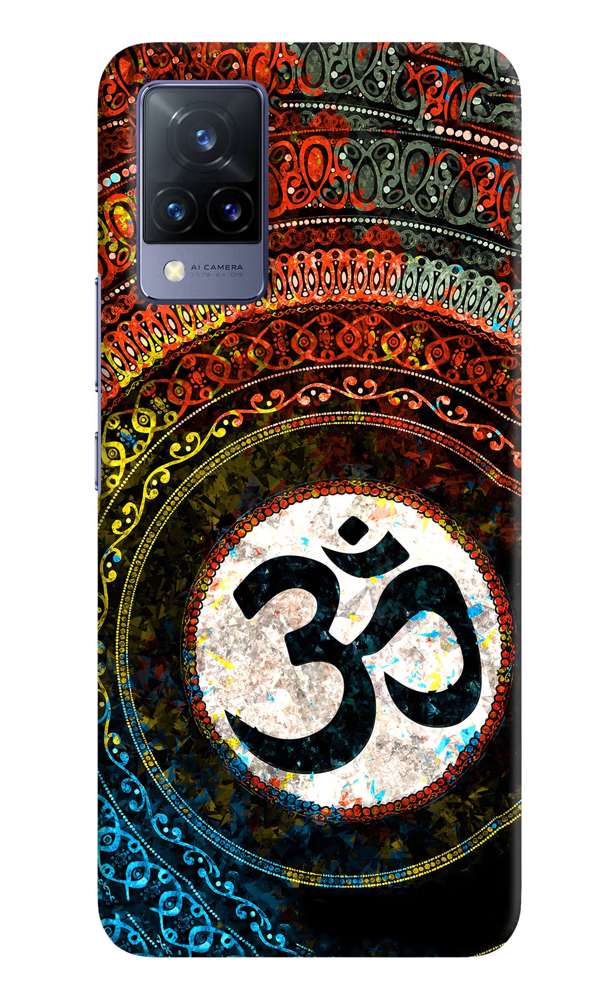 Om Cultural Vivo V21 Hard Case Back Cover by Casekaro