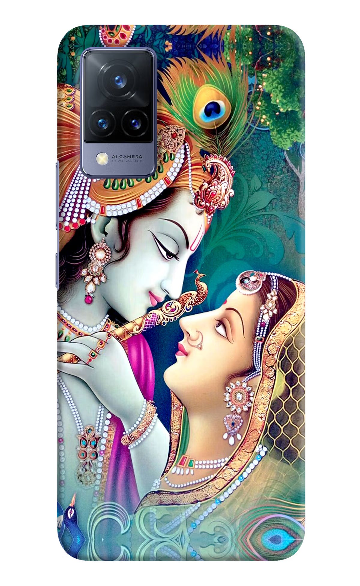 Lord Radha Krishna Vivo V21 Hard Case Back Cover by Casekaro