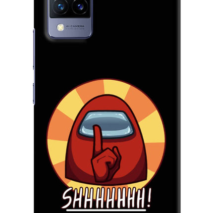Among Us Shhh! Vivo V21 Hard Case Back Cover by Casekaro