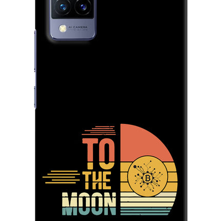 To the Moon Vivo V21 Hard Case Back Cover by Casekaro