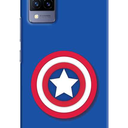 Shield Vivo V21 Hard Case Back Cover by Casekaro