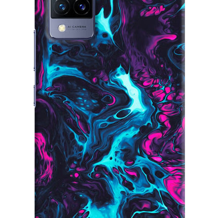 Abstract Vivo V21 Hard Case Back Cover by Casekaro