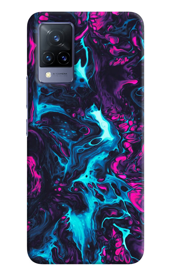 Abstract Vivo V21 Hard Case Back Cover by Casekaro