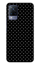White Dots Vivo V21 Hard Case Back Cover by Casekaro