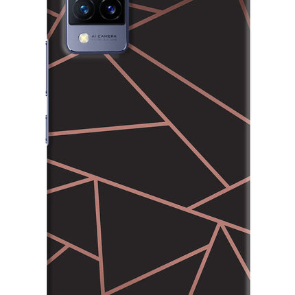 Geometric Pattern Vivo V21 Hard Case Back Cover by Casekaro